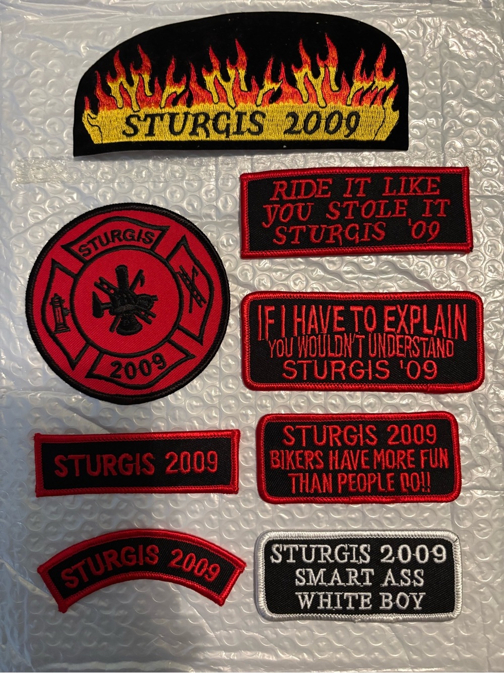 Harley Davidson motorcycle biker patches, new , 2009 Sturgis bike rally